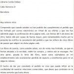 Modelo de carta de cancelación